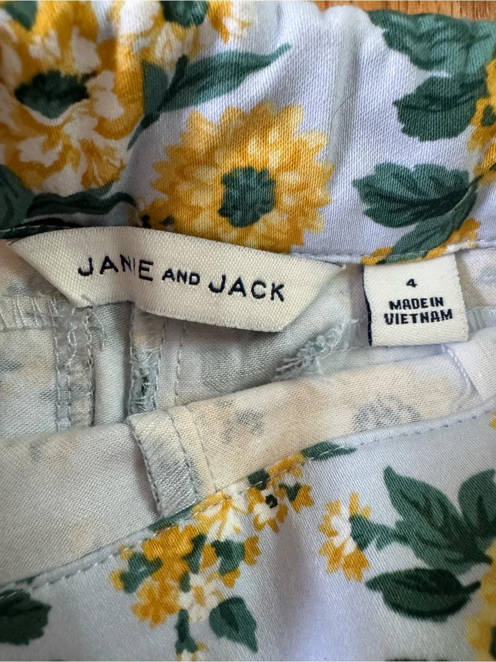 Janie and Jack Light Blue Floral Blazer and Pants Set, Size 4
